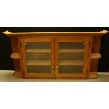 A 20th century pine wall cabinet,