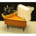 Sewing & Textiles - a vintage Jones VX710 electrical sewing machine; another Singer B2K 5-12;