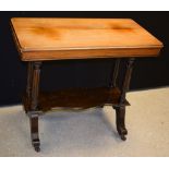 A late Victorian mahogany centre table, rounded rectangular top above a cockbeaded frieze,
