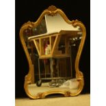 A Regency style wall mirror, gilt frame, 100cm x 71.