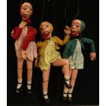 Phyllis Knight-Jones (1933-2009) a trio of hand made marionette puppets,