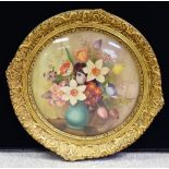 Janson (20th century) Still Life, Flowers signed, oil on canvas, bullseye gilt frame,