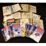 Stamps - a large box of stamp albums;