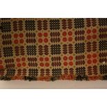 Textiles - Welsh wool tapestry blanket,