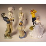 Figures - a Royal Doulton figure Teeing off HN3276,