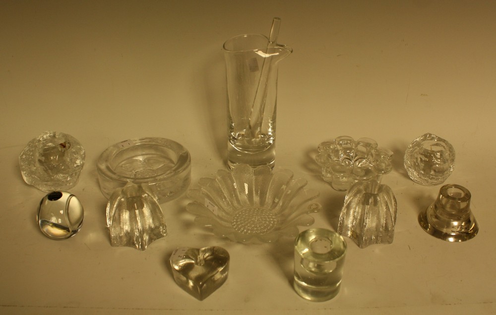 Glassware - Dartington, Kosta Boda,
