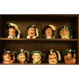 Royal Doulton Character Jugs - including Athos; D'Artagnan; Gone Away; Viking; Smuggler;