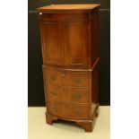 A George III style mahogany drinks cabinet