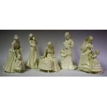 A Royal Worcester 'Our Cherished Moments' figure, The Christening; others, Mothering Sunday,