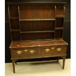 A 19th century Farmhouse oak dresser,