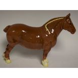A Beswick model of a chestnut Suffolk Punch horse, Ch.