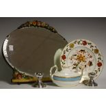 Boxes and Objects - a 1920's Barbola oval dressing table mirror;