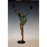 An Art Deco style figure,