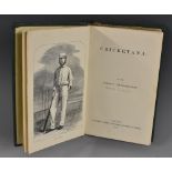 Cricket - Local Provenance, Anon, [Pycroft (James)], Cricketana, first edition, London: Longman [...