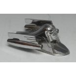 Automobilia - a mid-20th century chrome plated car mascot or hood ornament,