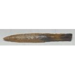 Antiquities - Stone Age, a fine and rare flint Type III a/b dagger, typically worked, 17.