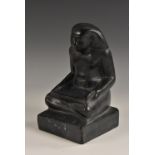 A museum-type composition model, of an Ancient Egyptian scribe,
