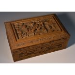 A 19th century Chinese sandalwood box,