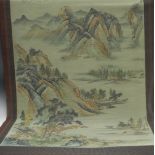 Chinese School (first-half 20th century) Monumental Landscape signed and seal mark tp upper-margin,