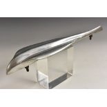 Automobilia - an Art Deco polished aluminium car mascot or hood ornament, probably American,