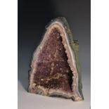 Natural History - Geology - an amethyst geode, probably Brazilian,