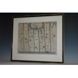 John Ogilby (1600-1676), by and after, two-page map, The Road from London to Flamborough Head [...