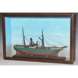 Maritime - a scratch-built diorama model, of a 19th century sail and steam boat,