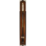 A 19th century large bore Kew pattern barometer, 20.