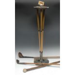 Golf - an American vintage gentleman's floor standing novelty smoking companion,