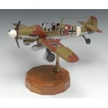 Aeronautica - a desk model, of a World War II German Messerschmitt fighter plane, 29.