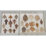 Antiquities - Stone Age, a collection of twenty-three North African flint scribe points,