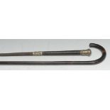 A Victorian Rococo Revival EPNS-mounted leather riding crop, retailed by Swaine & Adeney, London,