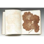A mid-19th century lady's commonplace book-herbarium,