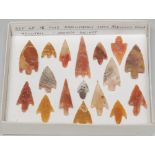Antiquities - Stone Age, a choice collection of 16 Saharan arrowheads,