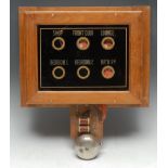 An early 20th century servant's bell indicator box,