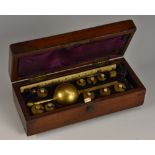 An unusual late 19th century miniature Sikes hydrometer, by T O Buss, 33 Hatton Garden, London,
