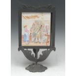 A 19th century KPM lithophane or Berlin transparency,