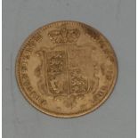 Coin, GB, Queen Victoria, Young Head Coinage, 1851 gold half-sovereign, obv: Type A1, first head,