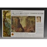 11 Prints of the First Paintings of The Victoria Falls, Zambesi River, by Thomas Baines, F.R.G.S.