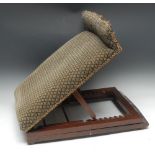 A Victorian mahogany mechanical gout stool,