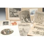 A collection of late 18th century and later engravings and prints,