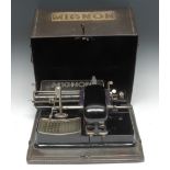 An early 20th century Mignon Model 3 Vasanta index typewriter, by AEG, serial no.