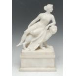 Grand Tour School (19th century), an alabaster, Ariadne on the Panther,