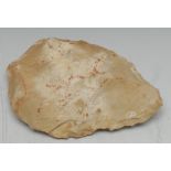 Antiquities - Stone Age, a British flint hand axe, quite broad, 12.5cm long, 8.