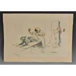 Gaston Hoffman (French, 1883 - 1960), by, L'intrus, signed in pencil by the artist,