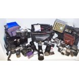 Photographic Equipment - a Asahi Pentax K1000 camera; a Sigma Lens 500mm F/8,