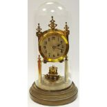 An early 20th Century anniversary clock, in the style of Gustav Becker,