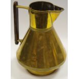 A 19th century brass jug or pitcher,