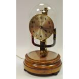 Bulle Clockette electric mantel clock, the 3.5" brass dial signed Bulle Clockette, Brevette, S.G.D.