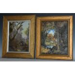 English School (20th century) The Woodland Glen in Autumn signed, oil on canvas,